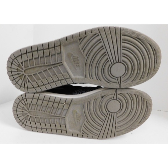 Jordan 1 Flight Black Gray Elephant‎ 372704-055 sz 7.5 M